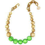 Dominique Denaive Golden Green Grace Bubble Necklace Timeless Martha's Vineyard 