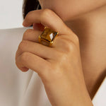 Dean Davidson Plaza Ring Tigers Eye Timeless Martha's Vineyard