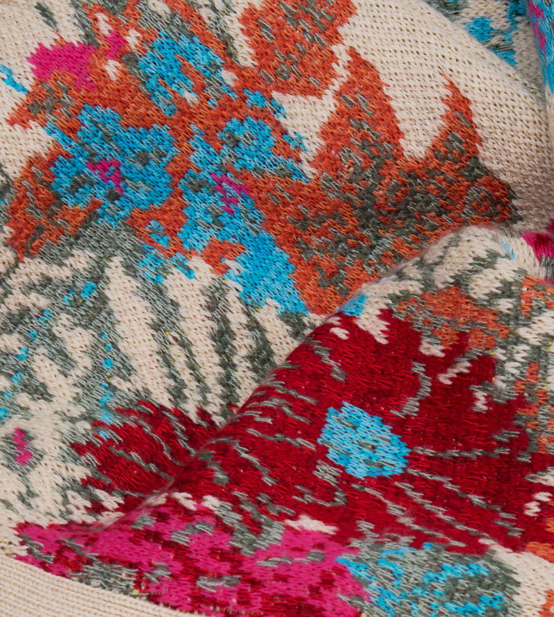 Mantero Colorful Claude Floral Button Down Cardigan Timeless Martha's Vineyard 