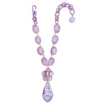 Dominique Denaive Lilac Sifra Bubble Floral Necklace Timeless Martha's Vineyard 