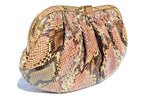 Colombetti Vintage Python Bag Mauve Multi Made in Italy Timeless Martha's Vineyard 