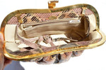 Colombetti Vintage Python Bag Mauve Multi Made in Italy Timeless Martha's Vineyard 