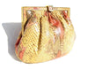 Parri's Florence Italy Petite Python Bag Salmon + Ivory Timeless Martha's Vineyard 