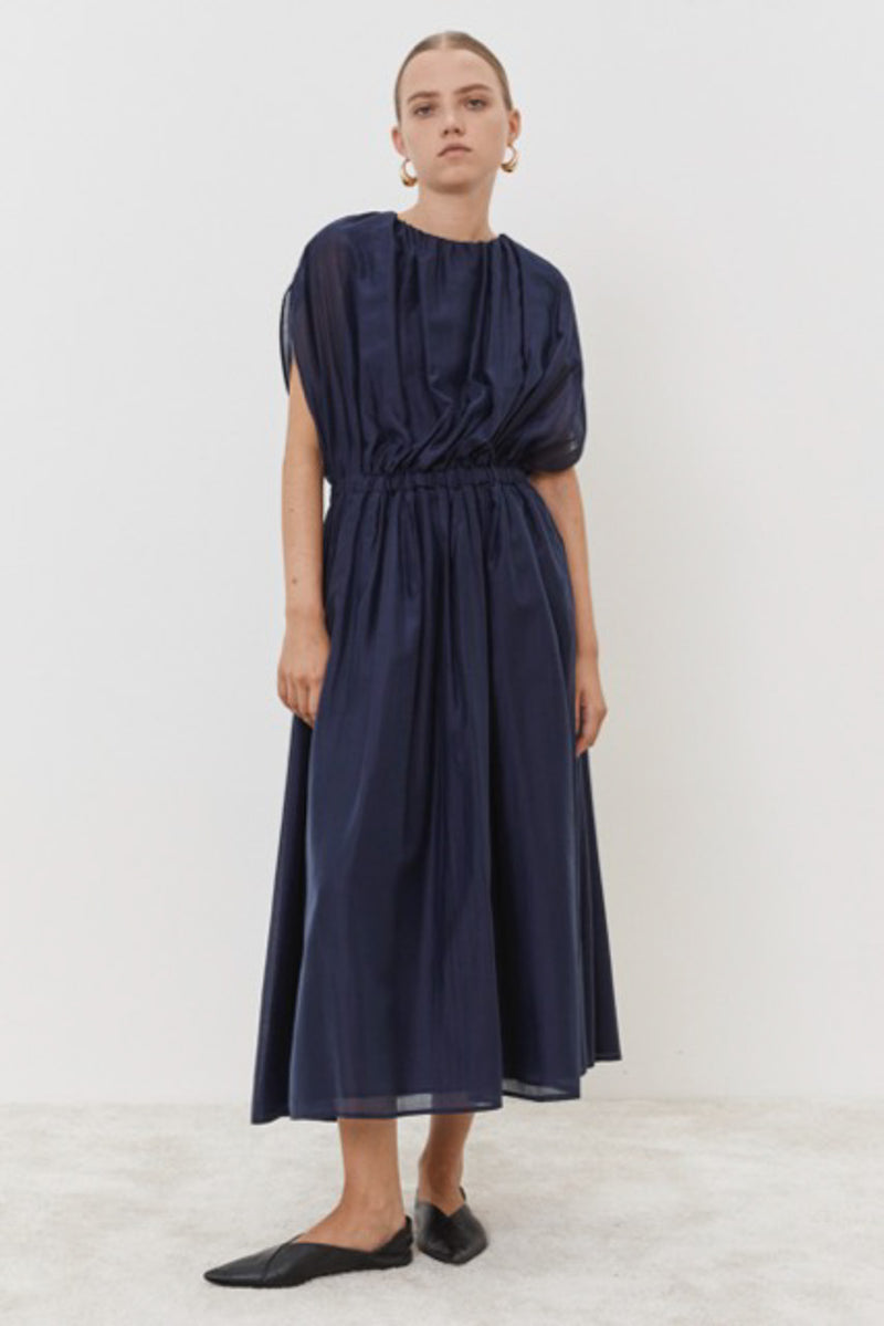 Short Sleeve Dress - Navy