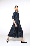 MILVA MI Belted Denim Shirt Dress Lightweight Timeless Martha's Vineyard 