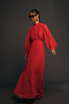 MILVA MI Purple Long Sleeve Maxi Dress Timeless Martha's Vineyard 