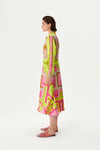 Kutnia Zeugma Geometric Pattern Silk Midi Dress Timeless Martha's Vineyard 