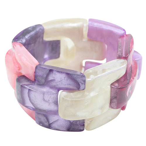 Dominique Denaive Lilac Gigi Link Bracelet Timeless Martha's Vineyard 