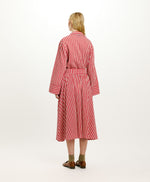 Momoni Red + Cream Striped Below the Knee Skirt Timeless Martha's Vineyard 