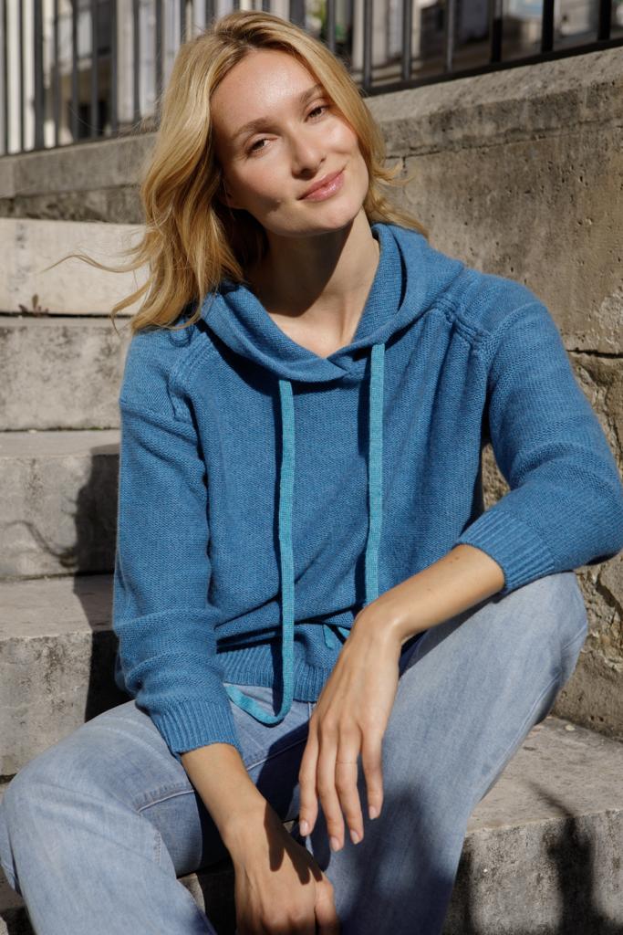 Douxdimanche Kiriko Hoodie - Pale Denim Timeless Martha's Vineyard