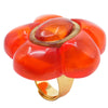 Dominique Denaive Orange Sia Statement Flower Ring Timeless Martha's Vineyard 
