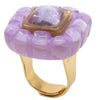 Dominique Denaive Lilac Ellie Statement Resin Ring Timeless Martha's Vineyard 