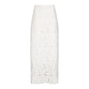 MILVA MI Ivory Lace Maxi Skirt with Side Slit Timeless Martha's Vineyard 