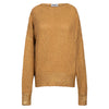 BASE Italian Metallic Gold Foil Cotton Gold Sweater Timeless Martha's Vineyard 