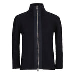 Amina Rubinacci Creta Zip Up Cotton Navy Sweater Timeless Martha's Vineyard 
