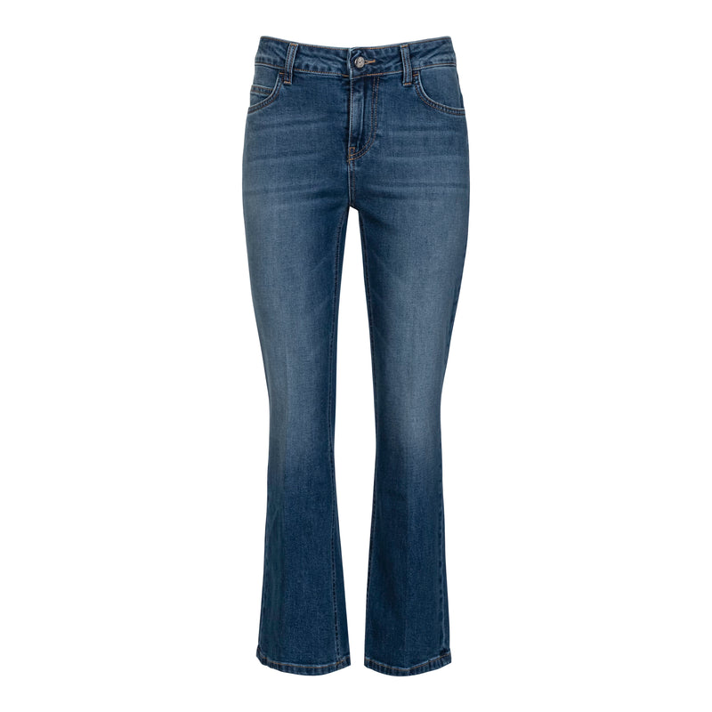Anaii Cropped Bootcut Dark Used Wash Jean Timeless Martha's Vineyard 