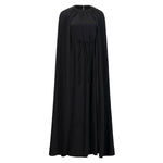 Maison Natan Black Citrus Maxi Cape Dress Timeless Martha's Vineyard 