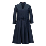 Purotatto Navy Long Sleeve Knee Length Dress Timeless Martha's Vineyard 
