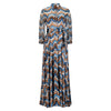 DESANTIS Silk Sequins Print Maxi Dress Timeless Martha's Vineyard 