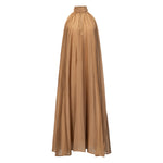 MeiMeij Golden Camel Halter Maxi Dress Timeless Martha's Vineyard 