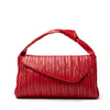 Biagini Softissima Ruched Red Leather Bag Timeless Martha's Vineyard 