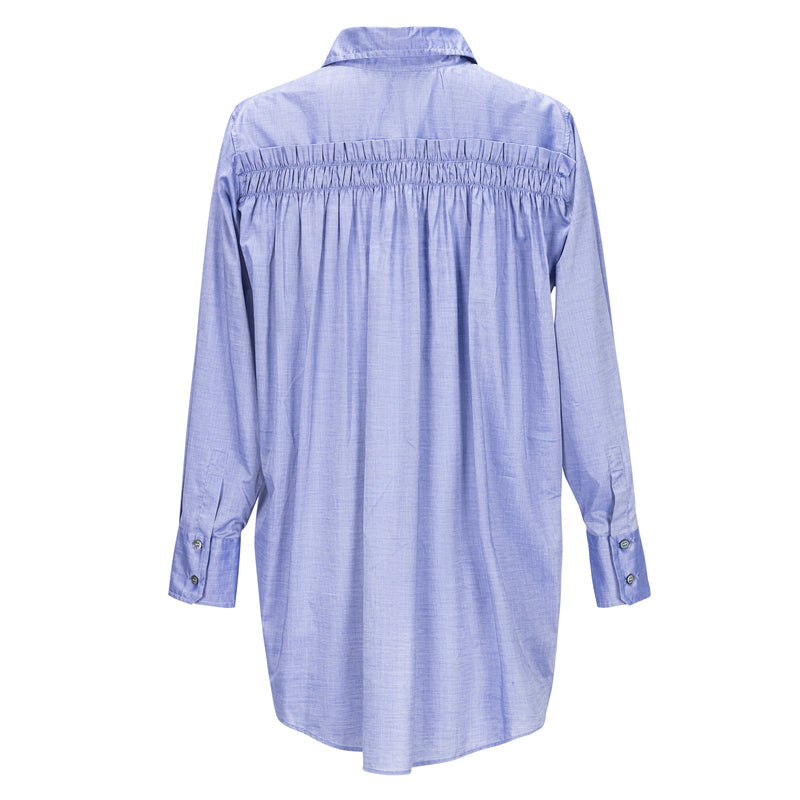 Caliban Ruffle Back Shirt - Timeless Marta's Vineyard