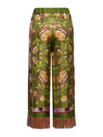 Franco Ferrari Cialda Fringe Silk Pants Timeless Martha's Vineyard 