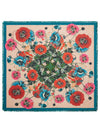 Franco Ferrari Silk Floral Poppies Scarf 90x90 Timeless Martha's Vineyard 