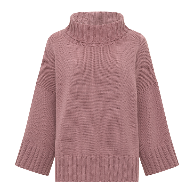 La Fée Parisienne Burnt Rose Cashmere Sweater Timeless Martha's Vineyard 