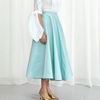 Palmer / / Harding Enfold Aqua Taffeta Midi Skirt Timeless Martha's Vineyard 