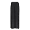 Momoni Black Lace Wide Leg Silk Pants Timeless Martha's Vineyard 