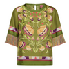 Franco Ferrari Cialda Fringe Short Sleeve Silk Shirt Timeless Martha's Vineyard 