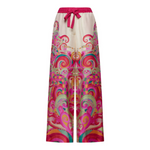 Franco Ferrari Aloe Waves Print Wide Leg Pants Timeless Martha's Vineyard 
