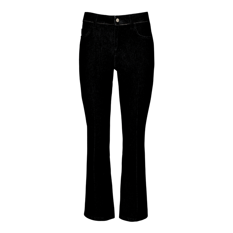 Anaii Cropped Bootcut Rinsed with Cashmere - Black