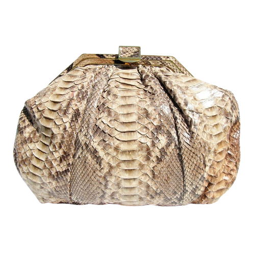 Colombetti Vintage Petite Python Bag Blue Grey Taupe Timeless Martha's Vineyard 