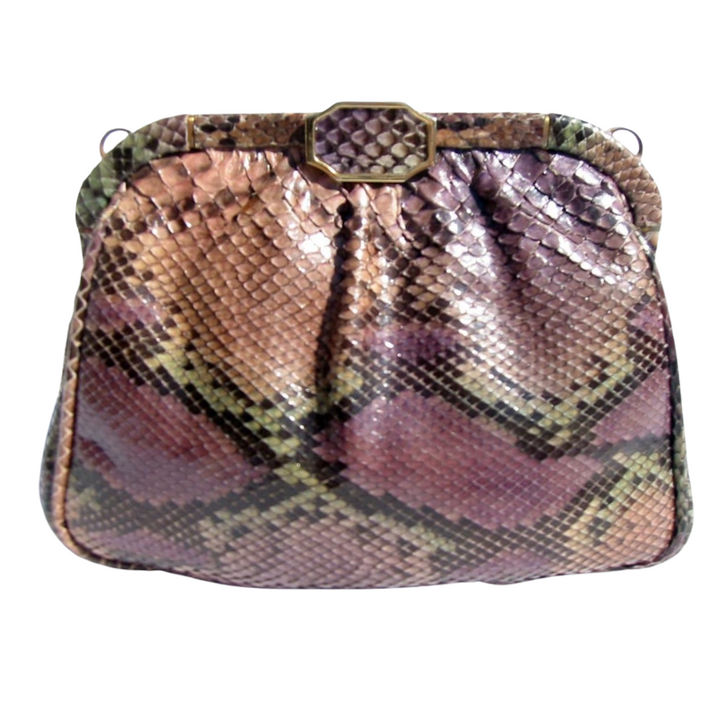 Vintage Python Bag - Purple