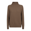 Purotatto Mock Neck Cashmere Sweater in Boar Brown Timeless Martha's Vineyard 