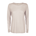 Purotatto Long Sleeve Milk Crew Neck Top - Timeless Martha's Vineyard