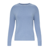 Purotatto Cashmere Crewneck Sweater in True Blue Timeless Martha's Vineyard 