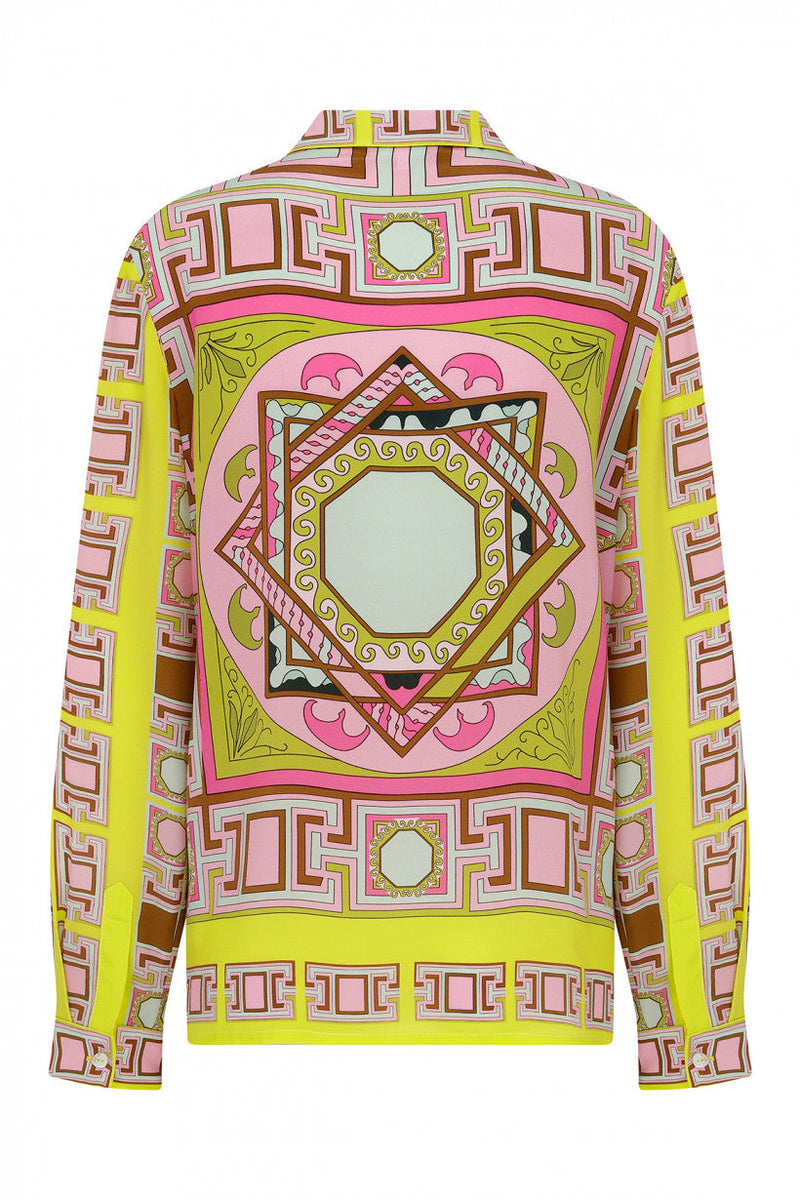 Kutnia Zeugma Geometric Pattern Silk Shirt Timeless Martha's Vineyard 