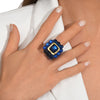 Dominique Denaive Lilac Ellie Statement Resin Ring Timeless Martha's Vineyard 