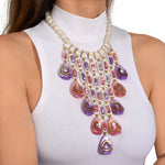 Dominique Denaive Sage Florentine Multi Drop Necklace Timeless Martha's Vineyard 