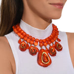 Dominique Denaive Laurette Bubble Gold Orange Necklace Timeless Martha's Vineyard 