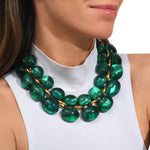 Dominique Denaive Black Andrea Bubble Necklace Timeless Martha's Vineyard 