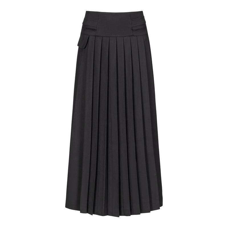 DESANTIS Black Midi Winter Skirt Timeless Martha's Vineyard 