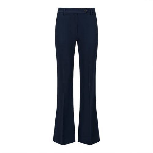 True Royal Bianca Stretch Navy Wide Leg Pant Timeless Martha's Vineyard 