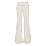 Natan Alfy Wide Leg Cream Denim Jean Timeless Martha's Vineyard 