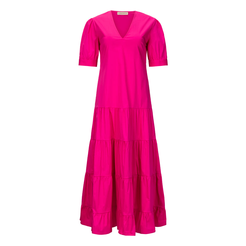 Purotatto Tiered Maxi Dress - Pink Timeless Martha's Vineyard
