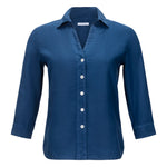 Rosso35 Linen Shirt - Blue Timeless Martha's Vineyard