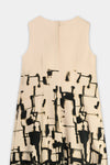 Natan Alpi Black + Cream Abstract Print Maxi Dress Timeless Martha's Vineyard 